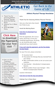 physical therapist brochure